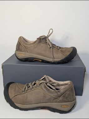 KEEN Presidio Women’s Size 11 Brown Leather Lace-Up Hiking Comfort Shoes